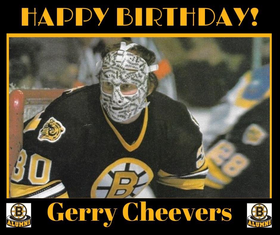 Happy Birthday to Hockey Hall of Fame Goalie and 2x Bruins Stanley Cup champion --Gerry Cheevers! 