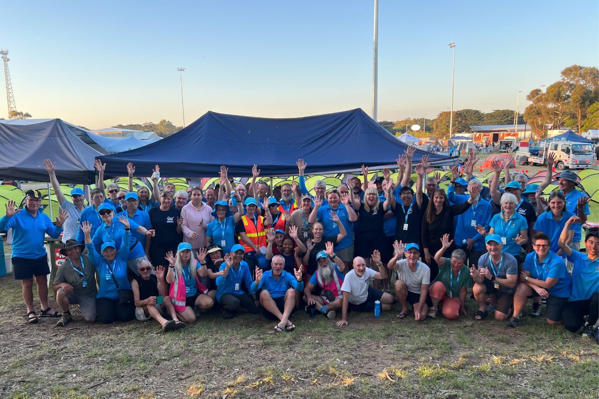 bicycle_network's tweet photo. It takes mountain of work and huge team to make the #GreatVic happen. Here's just a sample of the brilliant event team and volunteers that brought you Great Vic 2022! https://t.co/Uuu8Y6SWlL