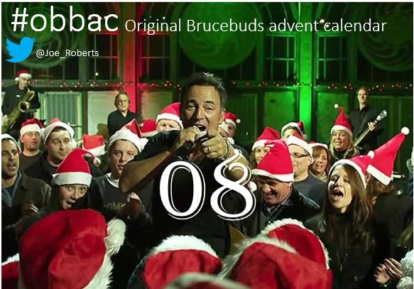 December 8th

youtu.be/85cNRQo1m3A  

#obbac #BruceBuds #EStreetNation
<a href="/springsteen/">Bruce Springsteen</a> #adventcalendar 
#Bruce #Springsteen