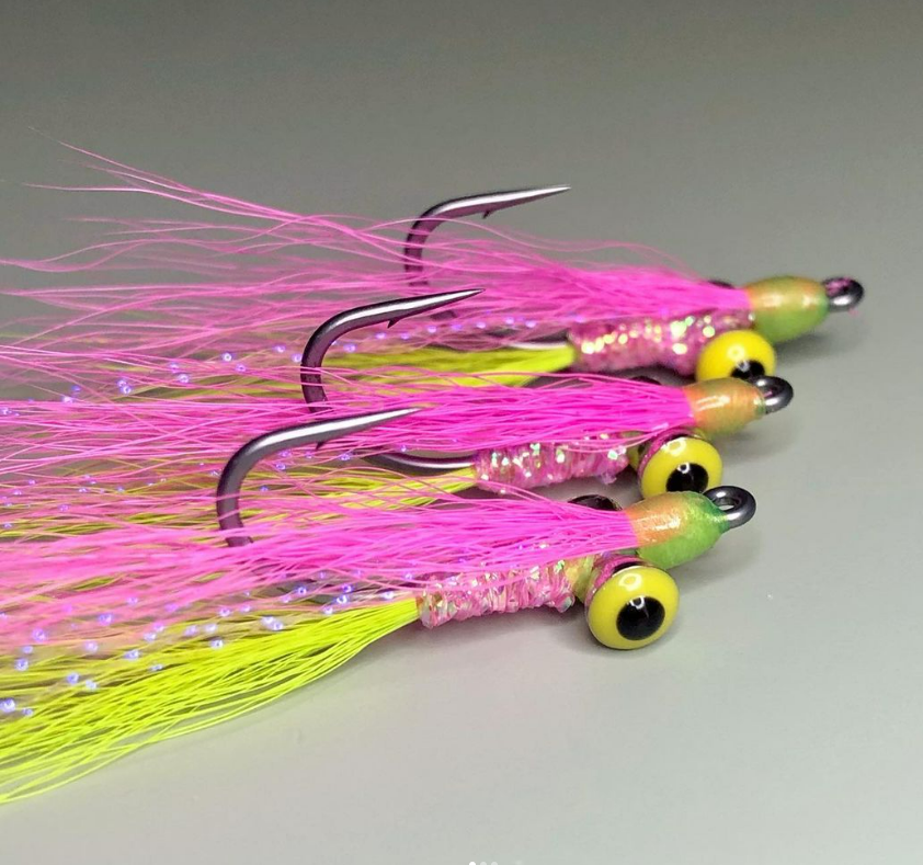 ZZ_Troutski's tweet photo. Electrified, nice look
@fly901flies
Electric chicken clousers @mustadfishing s71 hook. #clouserminnow #flytying #flyfishing #streamerfly #saltwaterflyfishing #surfflyfishing #surfflies #electricchicken https://t.co/YTJppPMLe3