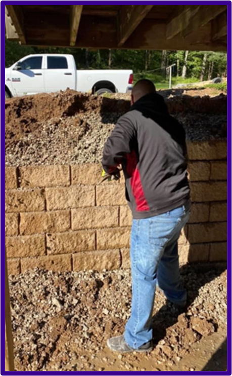 aVoice4ALS's tweet photo. Dx'd w #ALs in June 2018 
@ThurmanTough couldn't open water bottle or lift gallon of paint w left hand

After #NurOwn trial, he built a block retaining wall, shoveled gravel, hammered blocks &amp; laid a concrete wheelchair ramp

FDA must let him testify how #NurOwnWorks
#LivingProof https://t.co/uKZjY2v3qK