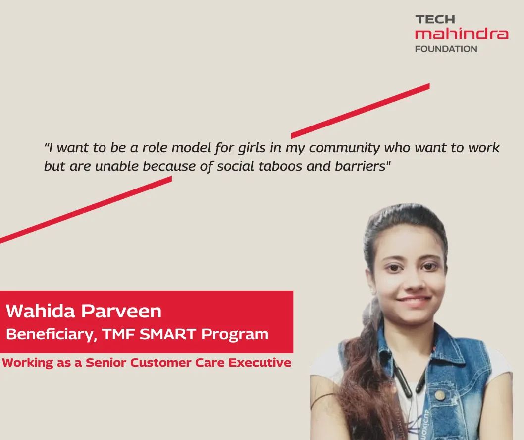 techmahindracsr's tweet photo. Wahida Parveen from #Kolkata aspired to be #financially #independent. Her parents wanted to marry her off but she wanted to fly high in the sky. Today she is working as a Senior Customer Care Executive with a leading food delivery #organization.
Read storyhttps://bit.ly/3Y6S1Du https://t.co/p1yNWJPgHO