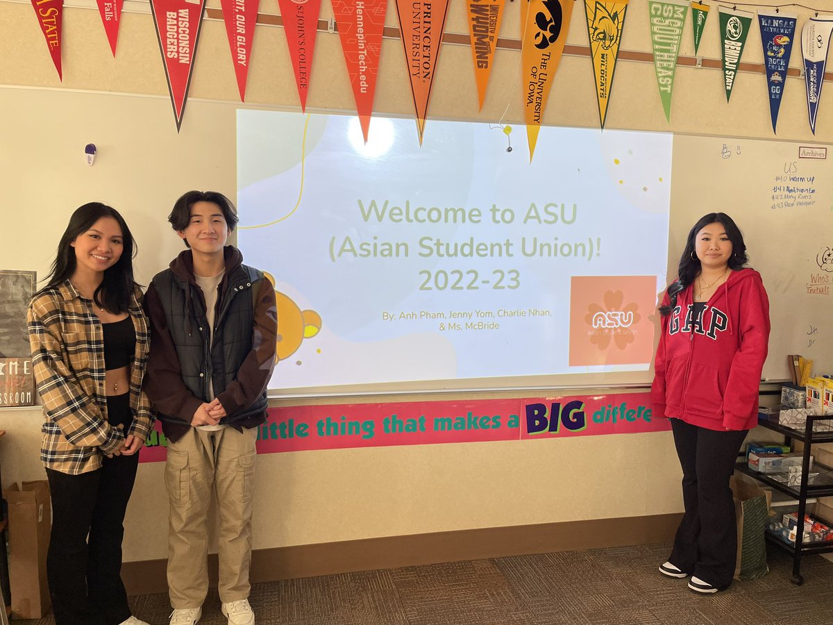 We had our first Asian Student Union (ASU) meeting at South today. Huge turnout! Say hello to our first ASU student leaders!