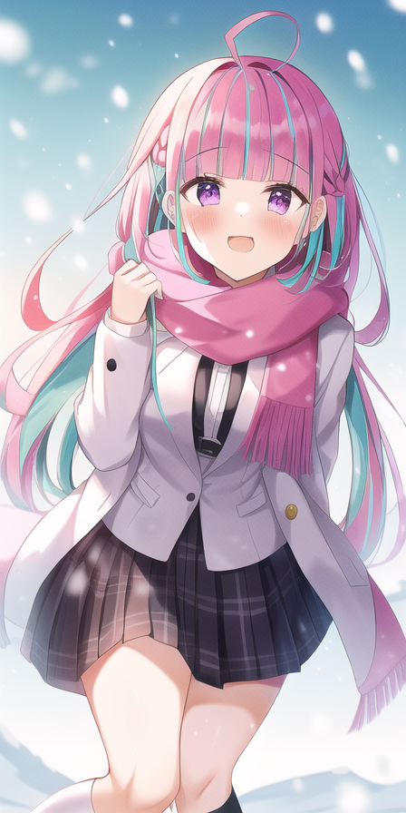 湊あくあ 「#NovelAI #NovelAIDiffusion 」|OILSTANDのイラスト