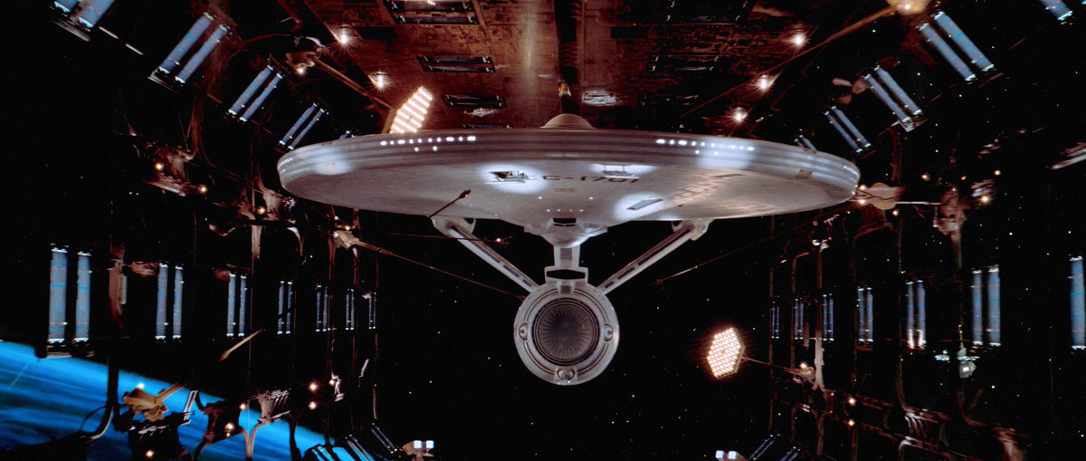 MikeOkuda's tweet image. Celebrating the 43rd anniversary of the release of Star Trek: The Motion Picture. While the film was certainly not without its flaws, there was emotional power in the big reveal of the refit Enterprise, both in the magnificent visuals, and in Kirk's unabashed love his ship.