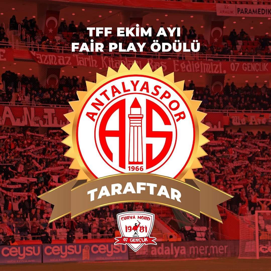 Antalyaspor
Türbinlerinin Amigosu
Olarak onurluyum gururluyum .
Tüm taraftarlarımızı yürekten  alkışlıyorum 
Sevgiler.
Biz ANTALYASPORUZ