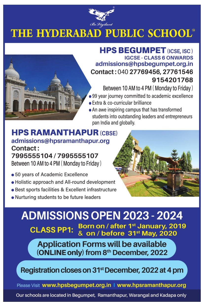 HPS Ramanthapur Official on X: &ldquo;The Hyderabad Public School 