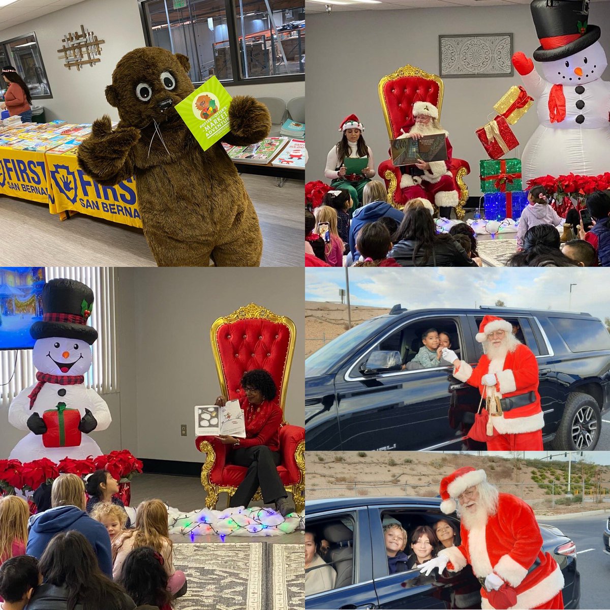 MosesHouseHD's tweet photo. Moses House partnered @f5sb & VESD Resource Center to #GiveAKidABook ! Our special guests shared the gift of reading with 100s of books to take home! Thank you for a magical day. #vision2read #f5sb #earlyliteracy #santa #pottertheotter #togetherwechangelives @WestboundTweet https://t.co/vF0oPxUXRk