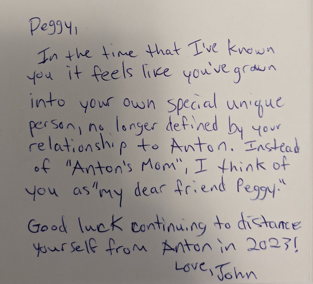 I'm so proud of the holiday card I'm sending to @anton612's mom that I'm sharing it with the world. This the season to stop being afraid to tell people what they mean to you.