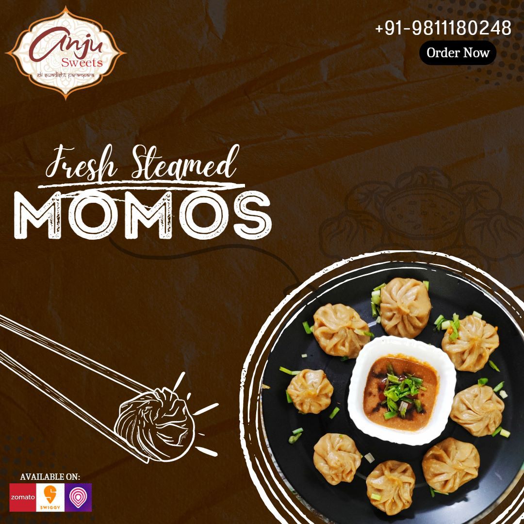 anjusweets's tweet photo. Does your heart break when your favourite momos shop is closed? Head to Anju Sweets and never let anyone separate you from the love of your life or call us at 011-23640248

#EkSwadishtParampara #Imarti #AnjuSweets  #IndianTaste #OrderToday #Happiness #SweetsLovers #Momos https://t.co/xsTvz9iEu2
