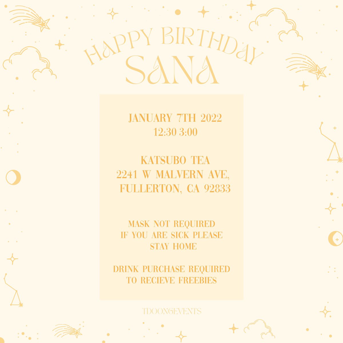 Come celebrate #SANA with us! more info to come ❤️‍🔥🕊