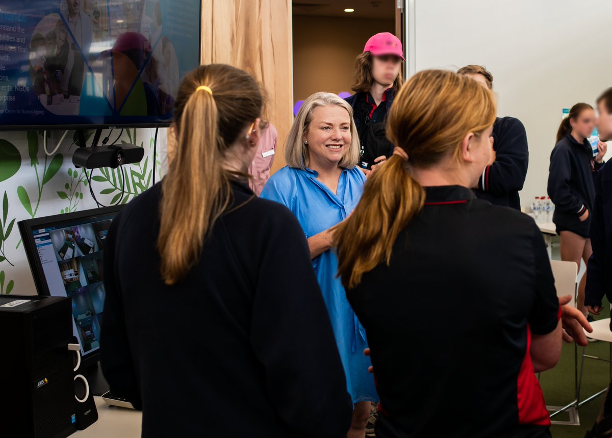 Our pleasure to host 51 spirited students from Naracoorte High School earlier this week, as part of the innovative STEM Works at @TonsleySA program. Students asked some great questions about how technology can help their older relatives to stay at home, and age well. #STEMcareers