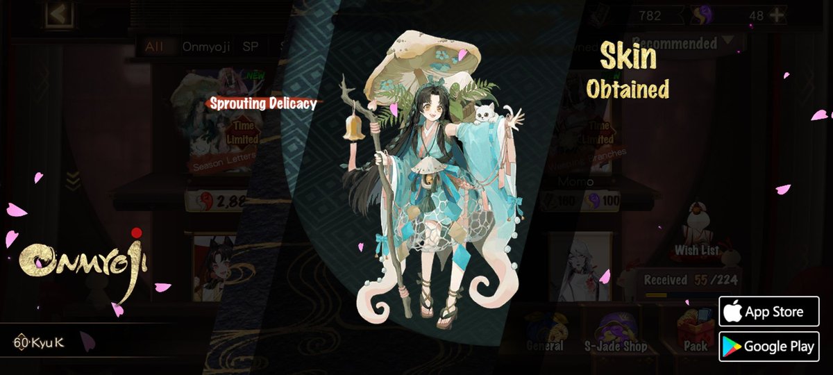 VArdical's tweet photo. #Onmyoji# I got a brand new rare skin! Check it out and try your luck! https://t.co/zS9yQ5IhB0