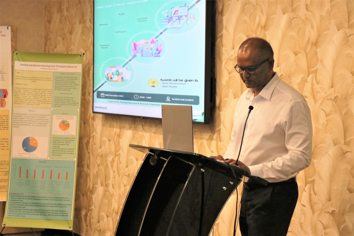 igmhmv's tweet photo. Research Dissemination Event held by the Nursing Education & Research committee (NERC), IGMH, in collaboration with Nursing Department.
@MedtechMaldives
#Bestpractice
#EvidencedBasedPractice https://t.co/AlcMszUn65