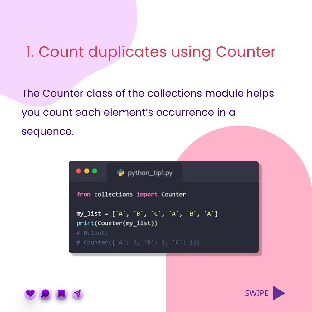 DigitalogyCorp's tweet image. These hacks save you time by using predefined classes and methods instead of writing code from scratch 😎 .
#pythonprogramming #python #dynamiccoding #pythontips #pythoncode #pythonprogramminglanguage #pythonprogrammer #github #coding #developer #coder