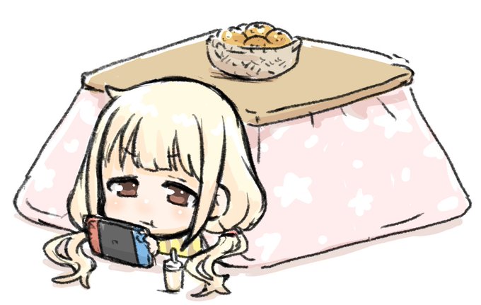 「on stomach under kotatsu」 illustration images(Latest)