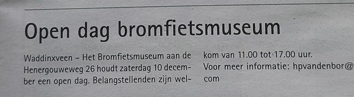 BenschopElroy's tweet photo. Open dag brommermuseum Henergouwerweg 26F 2741KS #Waddinxveen 10 december van 11uur tot 17uur #brommer
#Gouda #GroeneHart #Berini #Locomotief #Zündapp #Kreidler en meer: Bekijk de site
# Retweet elke 2e zaterdag van de maand 😀👍
https://t.co/VbmLC1dtPt https://t.co/9YKDnc03SB