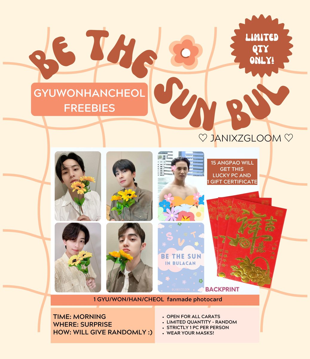 janixzgloom's tweet image. Hello, mga inaanak!! 🎄

Dahil mag papasko na, mamimigay kami ni ninong gyu nyo ng angpao 😉

14 angpaos with starbucks gc☕️🎁

1 lucky angpao with special gift from me &amp;amp; gyu 😜

See you on the 17th!🫶🏻

#seventeen #BeTSinBULACAN #BeTheSuninBULACAN