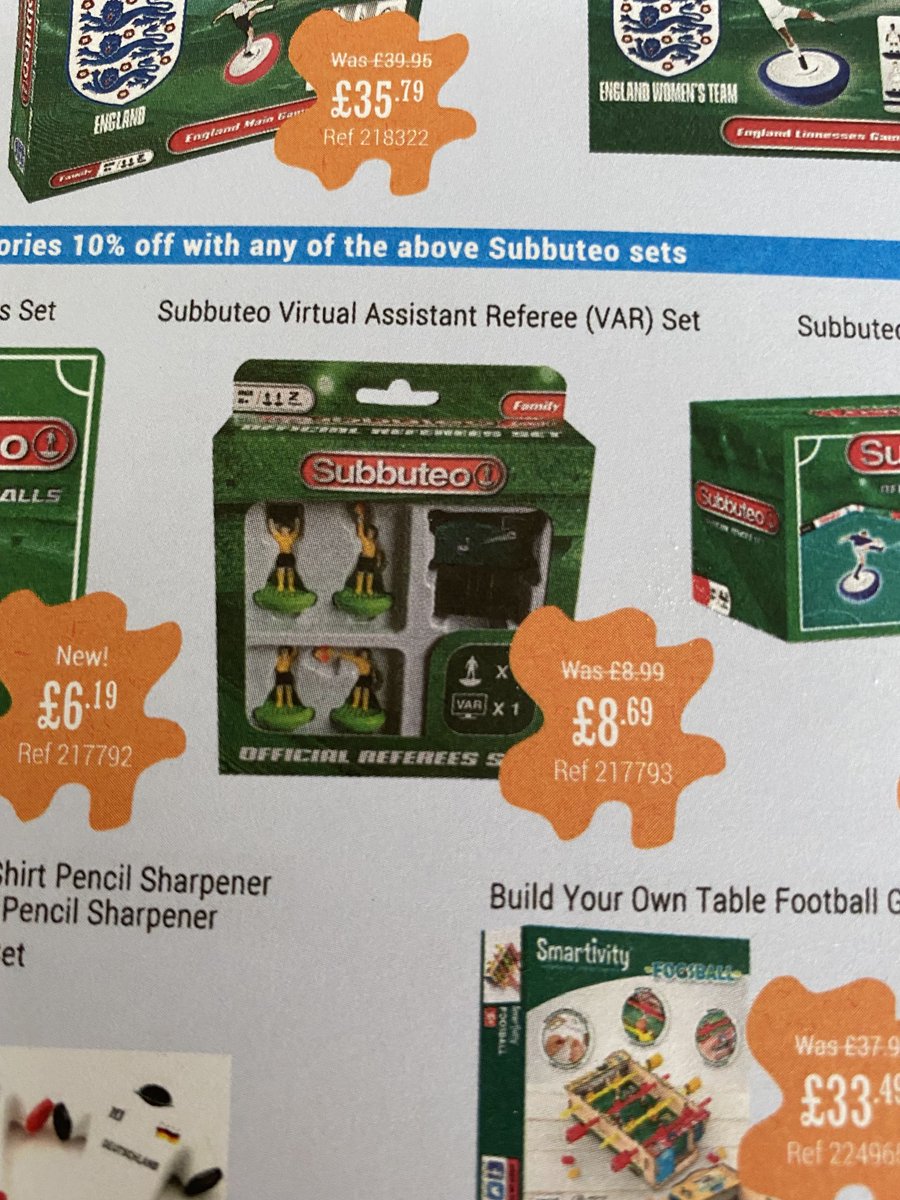 ChrisPrentice00's tweet photo. I think you only need to invest in subbuteo VAR if you play at an elite level.  Please advise https://t.co/R0JWnMswC4