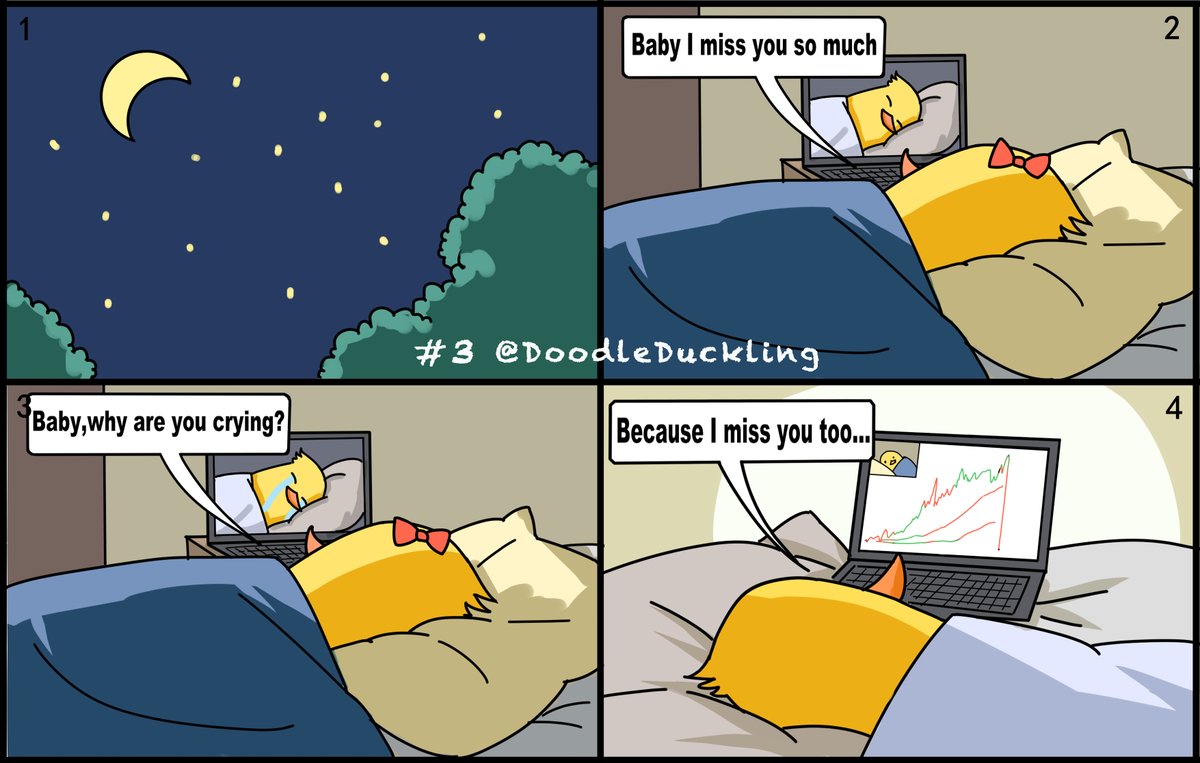 'Baby l miss you so much'
'Baby,why are you crying?'
'Because I miss you too..'

➡️Free MINT:doodleduckling.com

#NFTCommunity #NFTCollection #FreeMint #MEMES