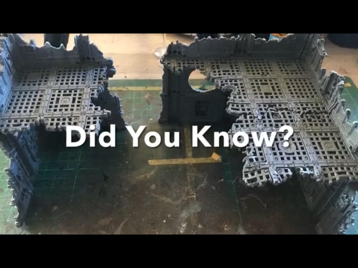 tiffanyszoneuk's tweet photo. Did you know?
https://t.co/lBNvpV1Tnb
#warhammer40k #warhammercommunity #warmongers #wargamesterrain #buildingwarhammer #40kruins #ruinedterrain #sectormechanicus #spacemarines #sistersofbattle #astramilitarum #admech #aeldari #orks #tau #drukhari #greyknights #necrons https://t.co/k9bTEw9ab5