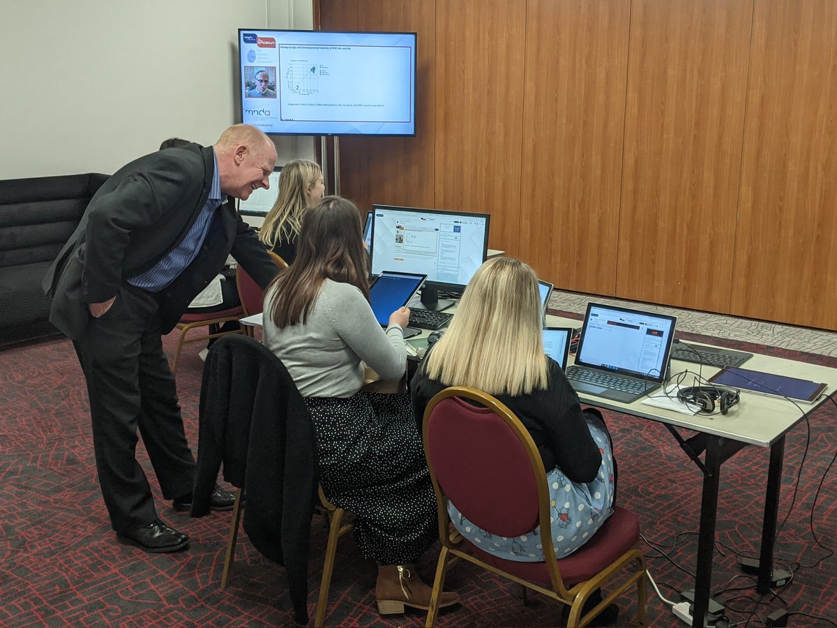 AmmarAlChalabi's tweet photo. Behind the scenes at the #alssymp International #ALS #MND Symposium. This is the team making sure it all works smoothly and the session chairs get the questions sent through @mndassoc https://t.co/SGuIFPa7yd