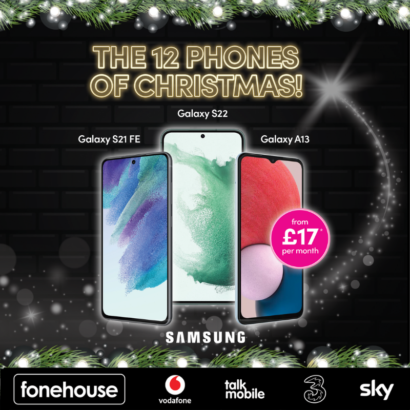 GoMobileRetail's tweet image. Looking for a SAMSUNG SPECIAL? 🎇

Step into store today for the latest Samsung offers and get a special Christmas Deal!

#samsung #christmas #fonehouse #samsunggalaxy #mobiles #three #vodafone