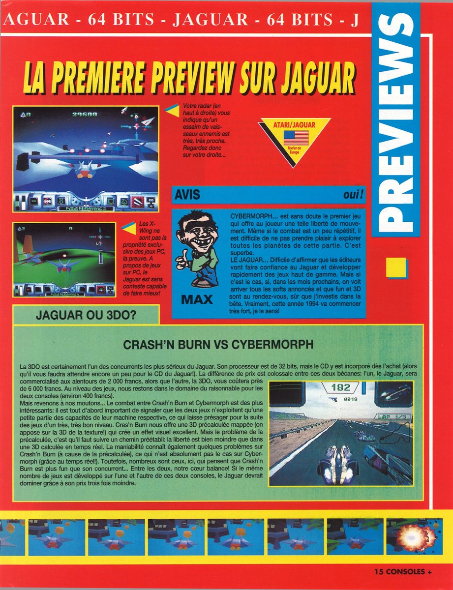 AllmightoFranky's tweet photo. #Nostalgeek avec le n°27 de #ConsolesPlus de décembre 1993!#Cybermorph sur la #Jaguar d'#Atari,les previews avec #DBZ la légende Saien et #RtypeIII sur #SuperNes,et les tets de #SecretofMana et #TazMania sur #GameBoy!!#retro #retrogaming #oldschool https://t.co/Qs8vBgxumj