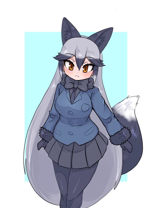 プロクリエイトで描いたギンギツネ 