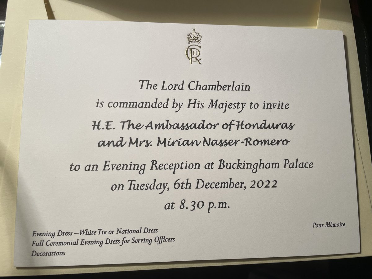 romero_m1's tweet photo. Honored to attend as Dean of the Diplomatic Corps accredited to the Court of St James's the first Reception offered to the Diplomatic Corps as King by His Majesty King Charles III https://t.co/o5PNm04gGp