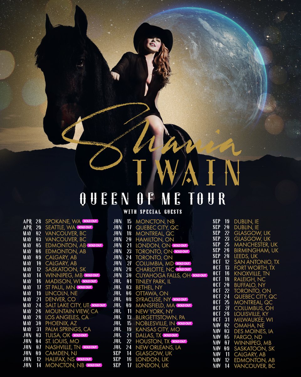 Giddy up 2023!! I can't wait to party with you all 🤠 shaniatwain.com/tour