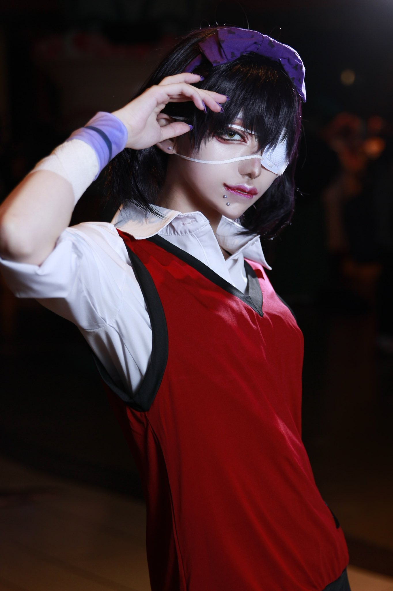 賭ケグルイ 風 生志摩妄 コスプレ衣装 ウィッグ 靴 女 制服
