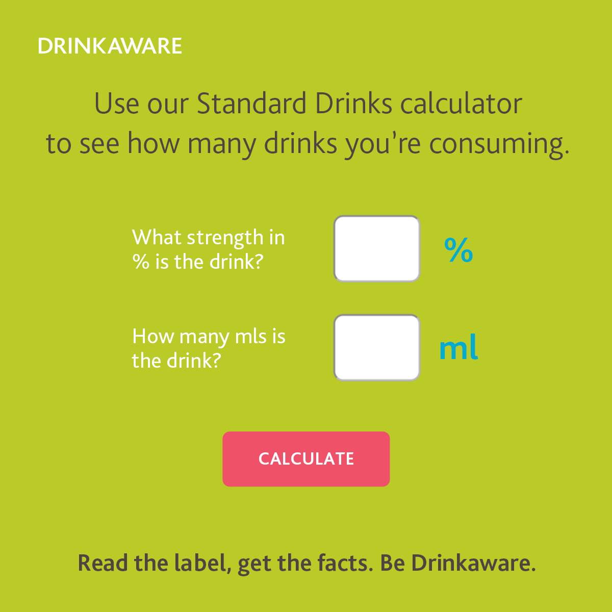 Standard Drink Calculator