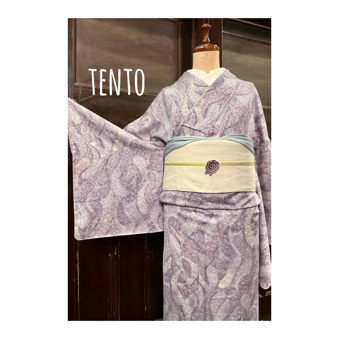 アイボリー色に横壇、花が織られた袋帯 着物 | www.unimac.az