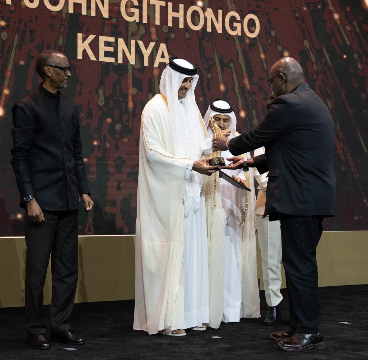 QNAEnglish's tweet photo. Part of HH's attendance of the ceremony of of His Highness' International Anti-Corruption Excellence Award. #QNA https://t.co/IFvAlOBrj0