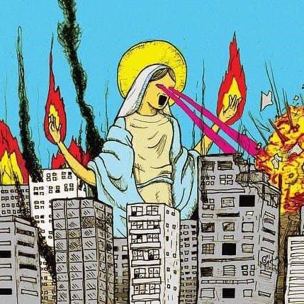 Dio's tweet photo. La reazione della Madonna quando, dopo 2000 anni di catechismo, i cattolici pensano ancora che l'#immacolataconcezione sia la verginità. https://t.co/51V0PYceyT