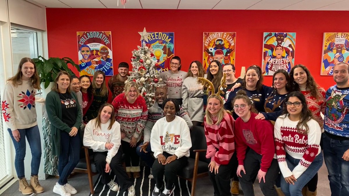 littlestarmedia's tweet photo. Wishing everyone a very happy festive period from all of us at LSM. Here we are sporting our best Chrimbo sweaters for Christmas Jumper Day in aid of @savechildrenuk. Great fun for a great cause!
#savethechildren #festivefun  #christmasjumperday #christmasjumpers https://t.co/LyJQOswVUi