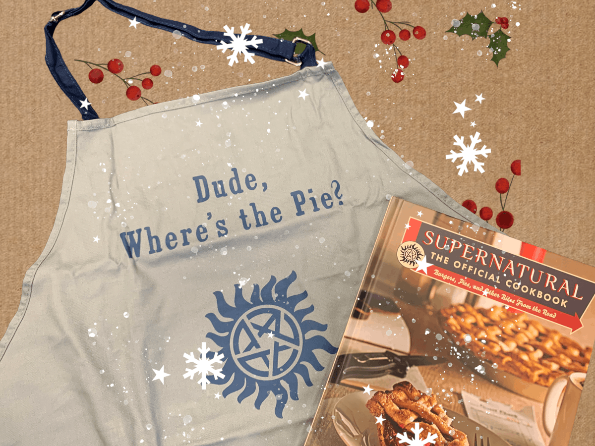 TitanBooks's tweet photo. t's our penultimate cookbook giveaway! We've got 4 copies of the official Supernatural cookbook to give away, and each one comes with an apron! 

Just RT and follow for your chance to win. UK only! Ends at midnight. #SUPERNATURAL 

More about the book: https://t.co/nvR8huaW7r https://t.co/Qmuss4XOc1