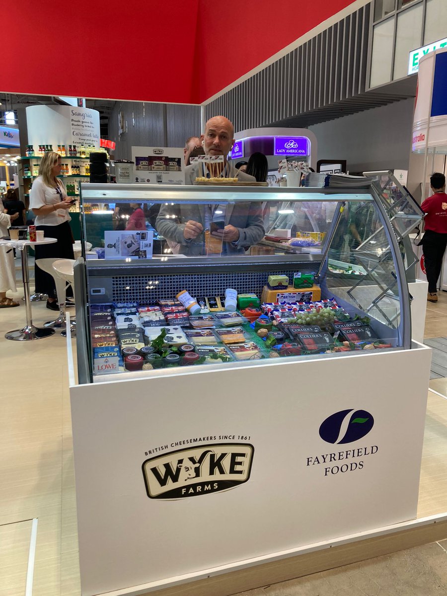 AHDB_Dairy's tweet photo. After a busy few days introducing exporters to retailers and distributors, our export team are rounding off their week at the Food and Hotel Vietnam trade show.

"Really busy show. Lots of energy, enthusiasm and interest in British cheese." reports @Export_Foodie https://t.co/HBkEucAQK1