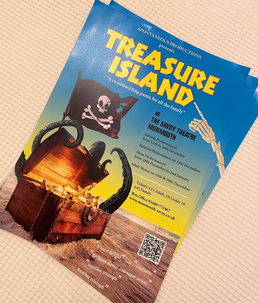 I’m in Treasure Island with @spontaneous_pros at The Savoy in Monmouth. Come and see us! 🏴‍☠️⚓️🌊
