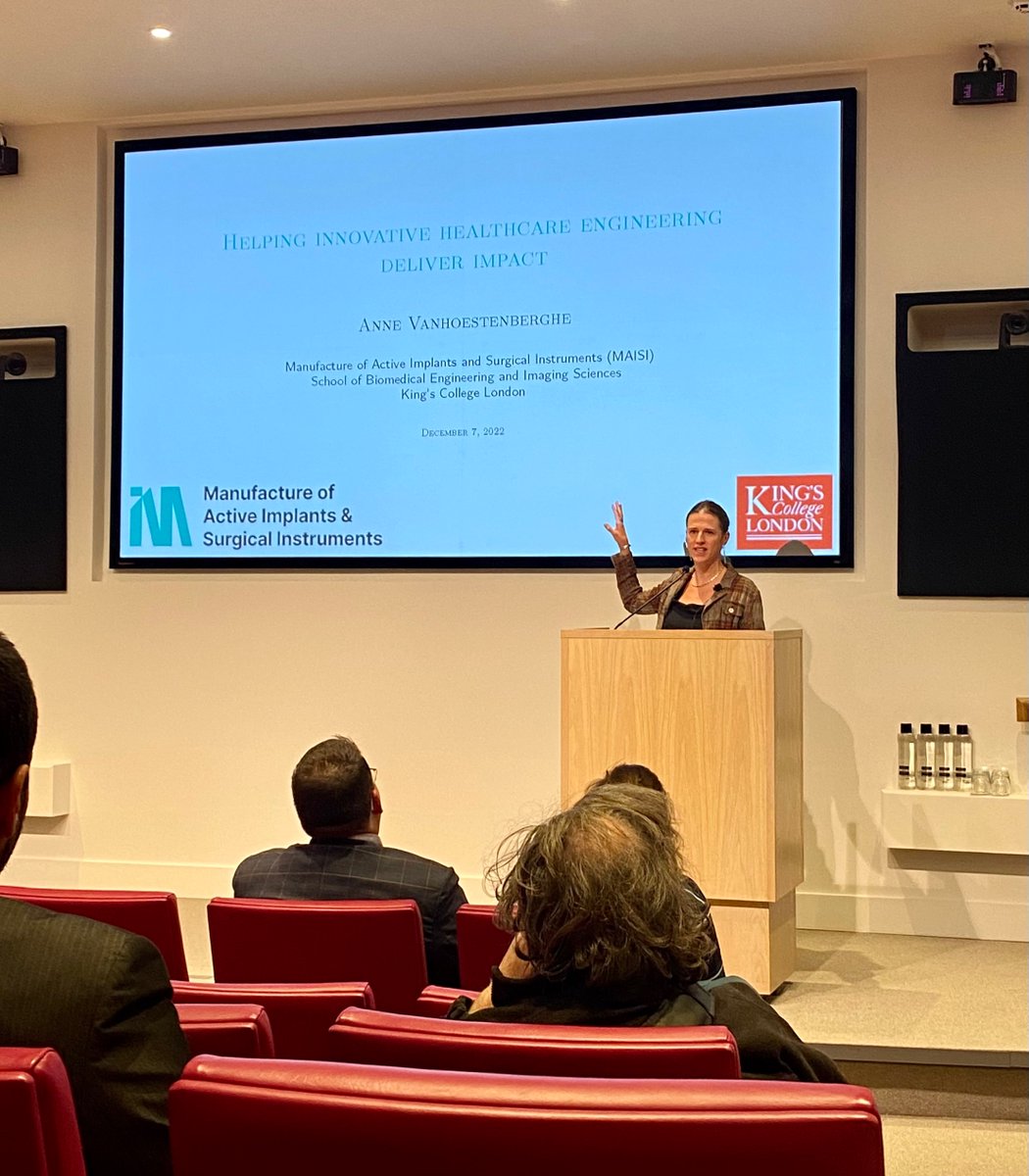 MAISI (@maisifacility) on Twitter photo Our Director Anne Vanhoestenberghe as a keynote speaker at the Annual Healthcare Lecture 2022. Thank you <a href="/IETHealthTech/">IET HealthTech</a> for this great opportunity.
#healthcare #Medicaldevices #maisi #engineering Our Director Anne Vanhoestenberghe as a keynote speaker at the Annual Healthcare Lecture 2022. Thank you <a href="/IETHealthTech/">IET HealthTech</a> for this great opportunity.
#healthcare #Medicaldevices #maisi #engineering
