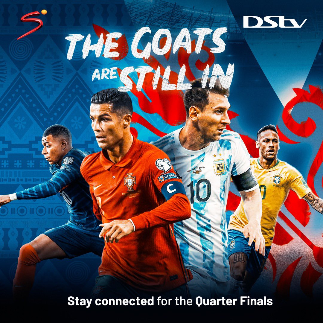 DStvSn's tweet photo. 02 days off for the #fifaworldcupqatar2022 #qatar2022 very exited live again on #dstv the #quarterfinals are you ready 🤩🤩 https://t.co/S5MPOMfhcN
