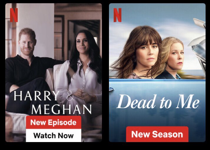 stefanirvine's tweet photo. Netflix knows me too well. #HarryandMeghanNetflix https://t.co/MvSKj8AZ9q