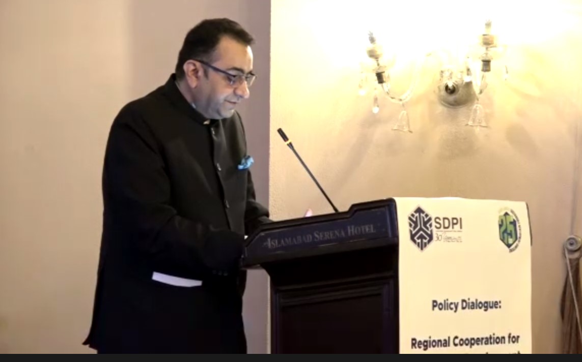 SSWA_UNESCAP's tweet photo. Policy Dialogue on Regional Cooperation for Sustainable Development in SSWA – Role of SANS held today, Chaired by Mr. Rana Ihsan Afzal Khan, Coordinator to PM on Commerce & Industries, Pakistan and Moderator Ms. Mikiko Tanaka, Head @SSWA_UNESCAP
@UNESCAP #SANSSDGPROJECT https://t.co/XSyeoUTTy9