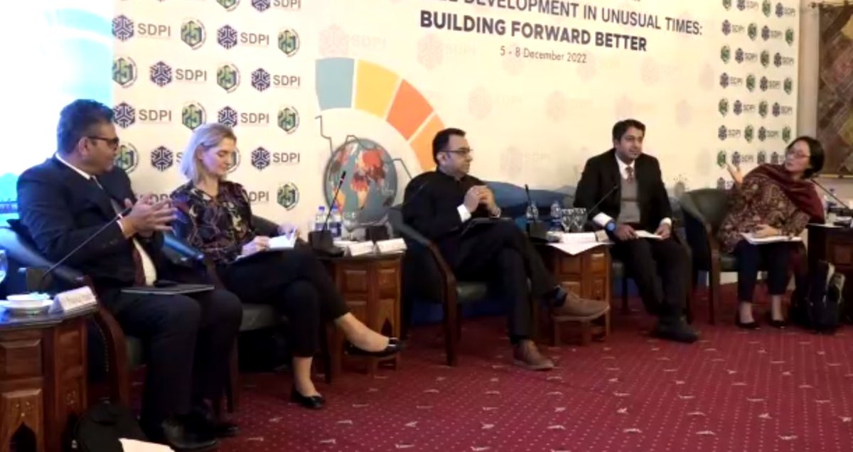 SSWA_UNESCAP's tweet photo. Policy Dialogue on Regional Cooperation for Sustainable Development in SSWA – Role of SANS held today, Chaired by Mr. Rana Ihsan Afzal Khan, Coordinator to PM on Commerce & Industries, Pakistan and Moderator Ms. Mikiko Tanaka, Head @SSWA_UNESCAP
@UNESCAP #SANSSDGPROJECT https://t.co/XSyeoUTTy9