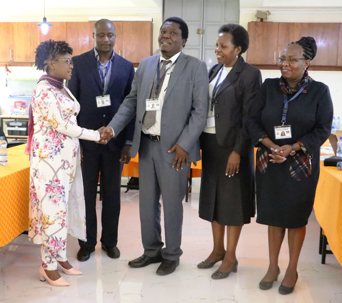EduMinKenya's tweet photo. Dr. Evelyn Chepkemei after making a presentation on education reforms to Prof. Peter Barasa, session Chair of the Presidential Working Party on Education Reforms at Cemastea yesterday. https://t.co/xzhuvo1MNU