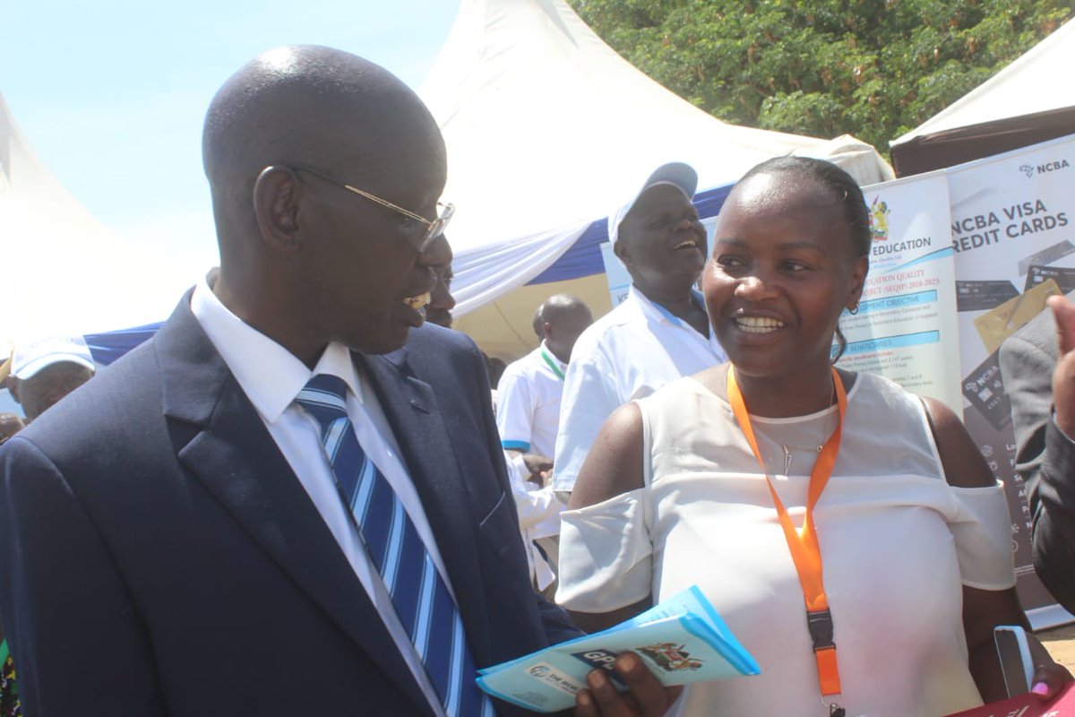 MyKenyaLaw's tweet photo. Dr. Belio Kipsang–PS for the State Department for Basic Education-Ministry of Education, chats with Kenya Law Marketing officer Ms. Ivy Njoki when he visited Kenya Law stand at the Kenya Primary Schools Head Teachers Association conference.

Thank you Daktari; we were honored! https://t.co/L68KpaR1F1