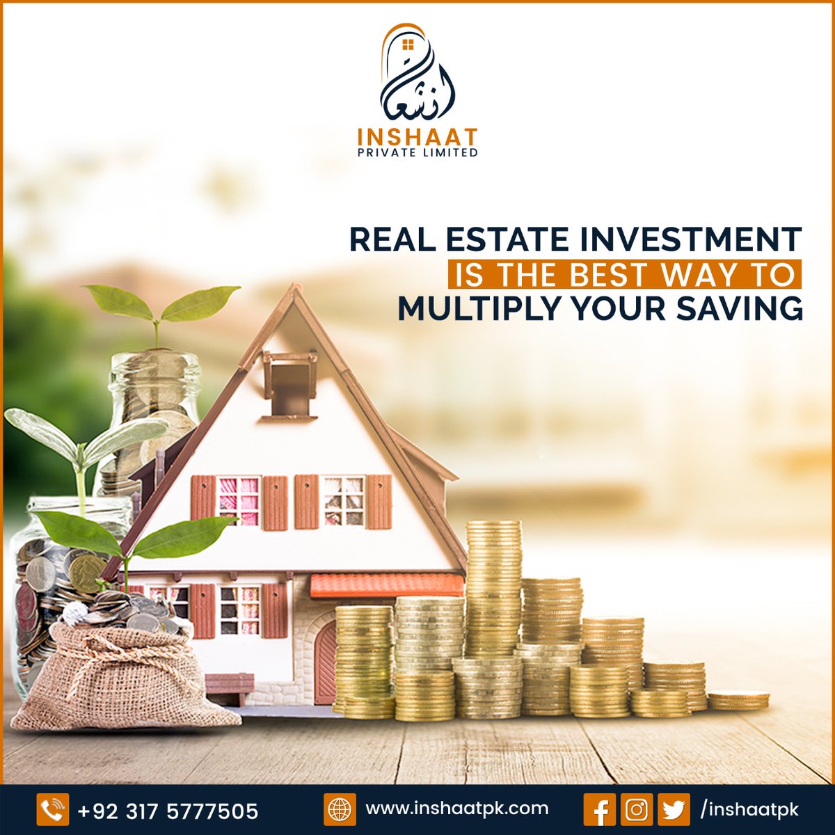 Inshaatpk's tweet photo. Real Estate Investment Is The Best Way To Multiply Your Saving.
Are you looking to buy a Plot? We’re working hard to make sure people like you are well-informed.

Call Us: 📞 +923175777505
Website: 🌐 https://t.co/Ebb8Yi5QjJ

#realestateinvesting
#peaceresidencia #inshaat https://t.co/Vfk83yxj2F