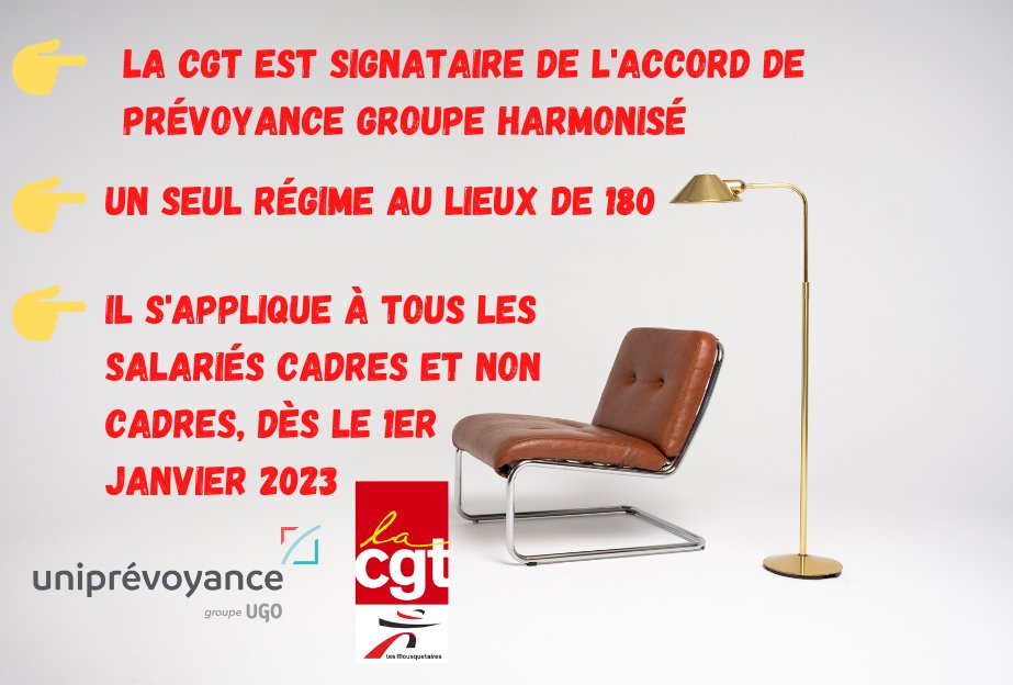 La #CGT des Mousquetaires est signataire de l'accord de #prévoyance Groupe qui harmonise en un seul accord   lrs 180 régimes . #Intermarché