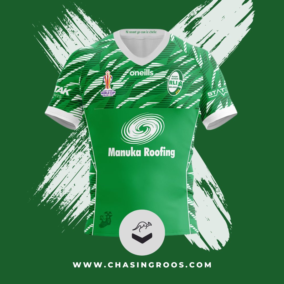 chasingroos's tweet photo. 🍀 If you’re an Ireland Rugby League fan, you’re in luck… 

🇮🇪 We’ve added @Irelandrl @RLWC2021 jerseys and training shirts to our website just in time for Christmas. 

🎁 A great gift idea for any Rugby League loving Irish family members or friends…

📲 https://t.co/wls7t86RcX https://t.co/Uk9OC0W4Fv